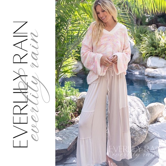 LAST ONE! Super Soft Pink & Cream Marble Sweater - Picture 7 of 15